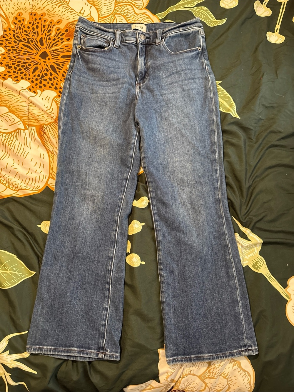 pistola Medium Blue Wide-Leg Jeans #1282CL